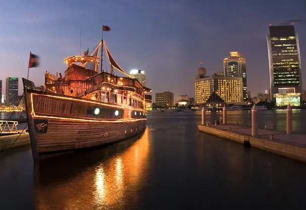 Dhow cruise Dubai boar view