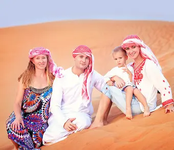 Traditional Arabic costumes image