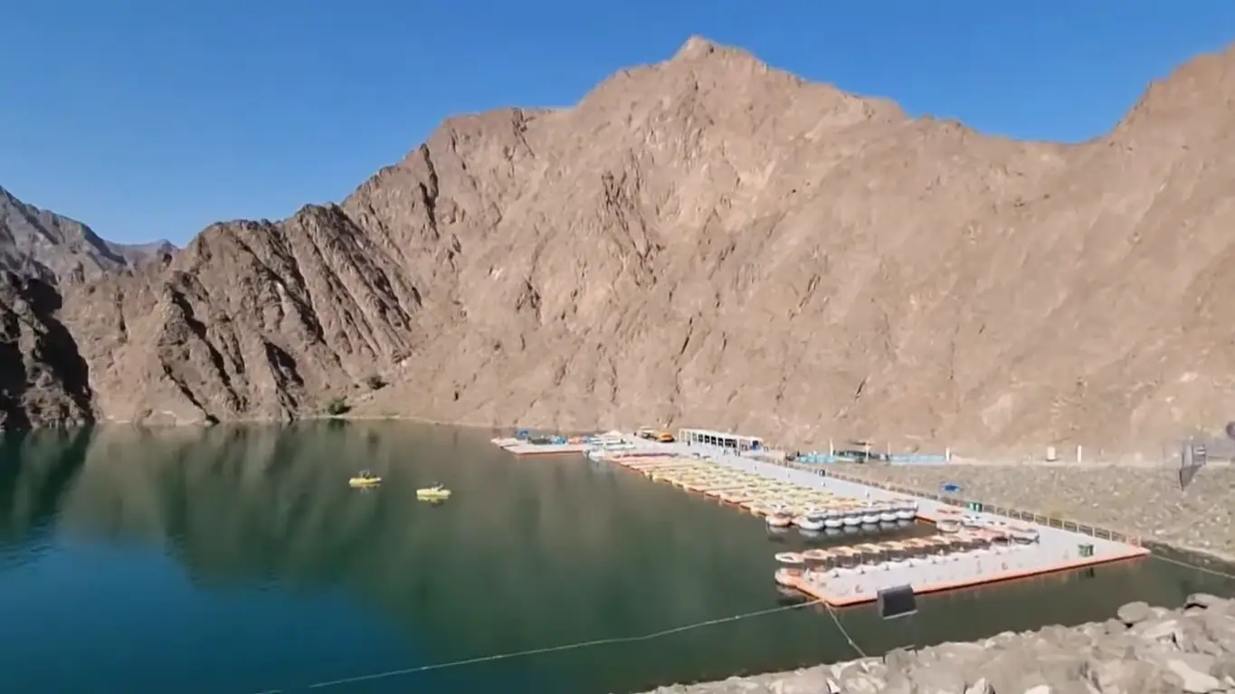 beautiful view of hatta dam
