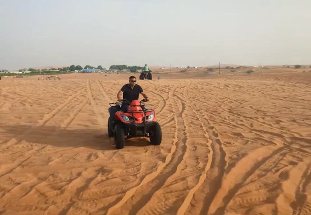 riding on quad biking