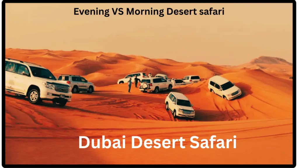 Dubai Desert Safari, Eve VS Morning