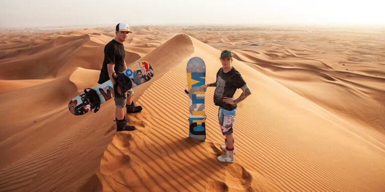 sand boarding dubai