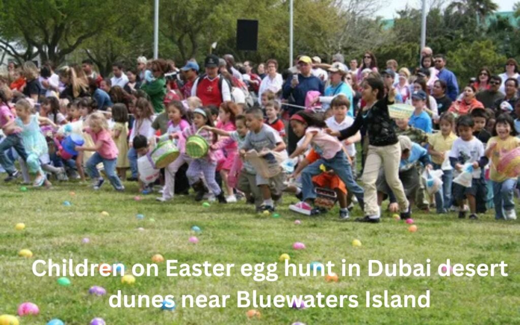 children-on-easter-egg-hunt-in-dubai-desert-dunes-near-bluewaters-island