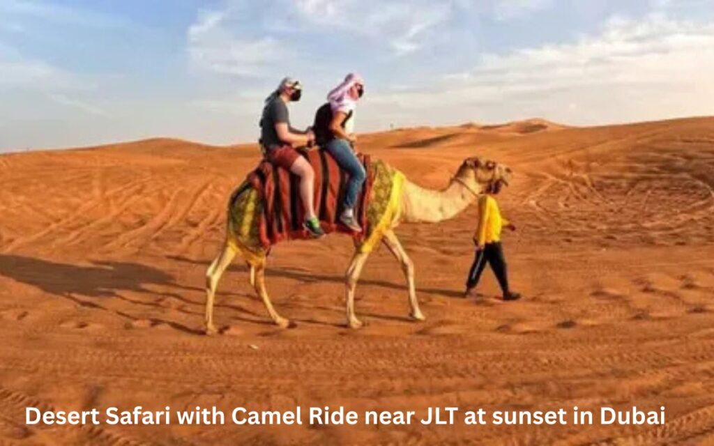 desert-safari-with-camel-ride-near-jlt-at-sunset-in-dubai
