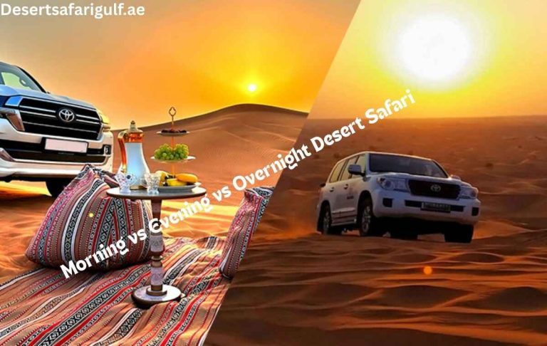 Morning vs Evening vs Overnight Desert Safari Desert Safari Gulf