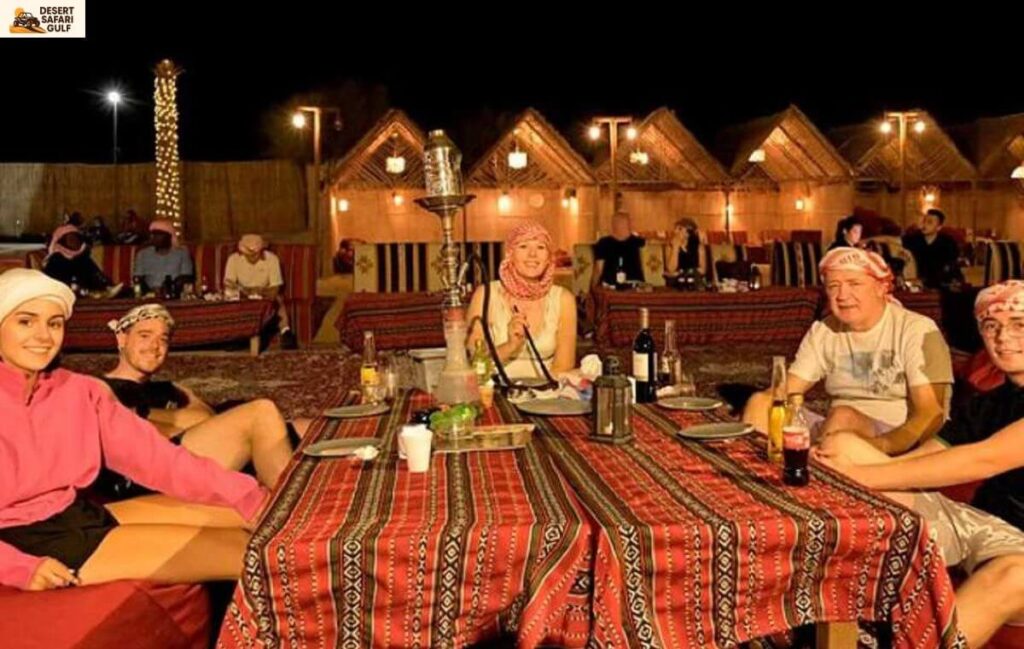 Evening Desert Safari Dubai with BBQ Dinner at golden sunset dunes