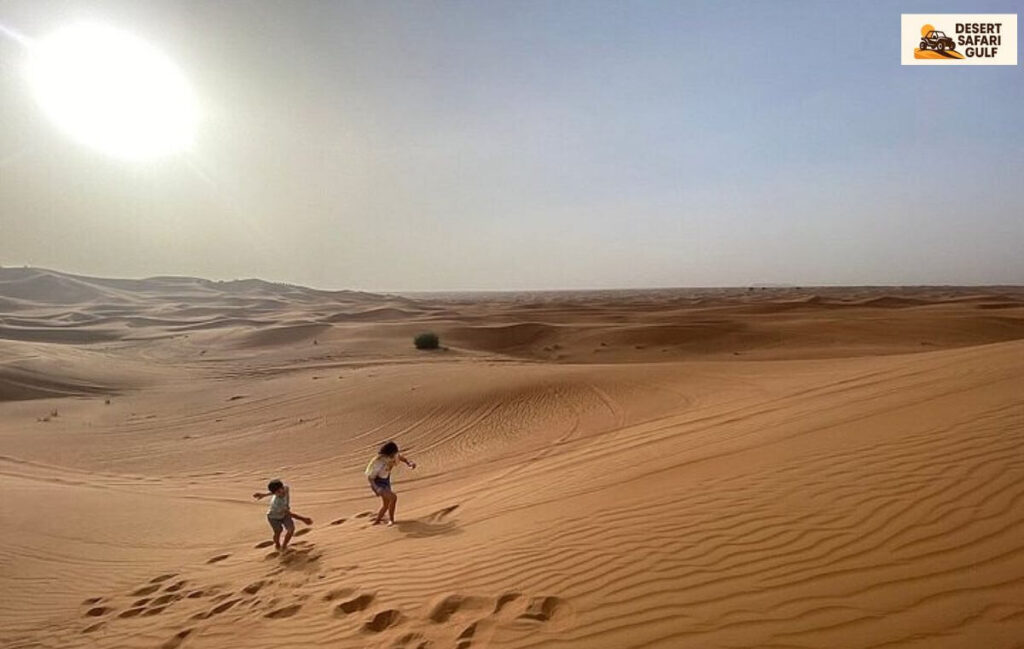 Dune bashing in Dubai desert morning safari