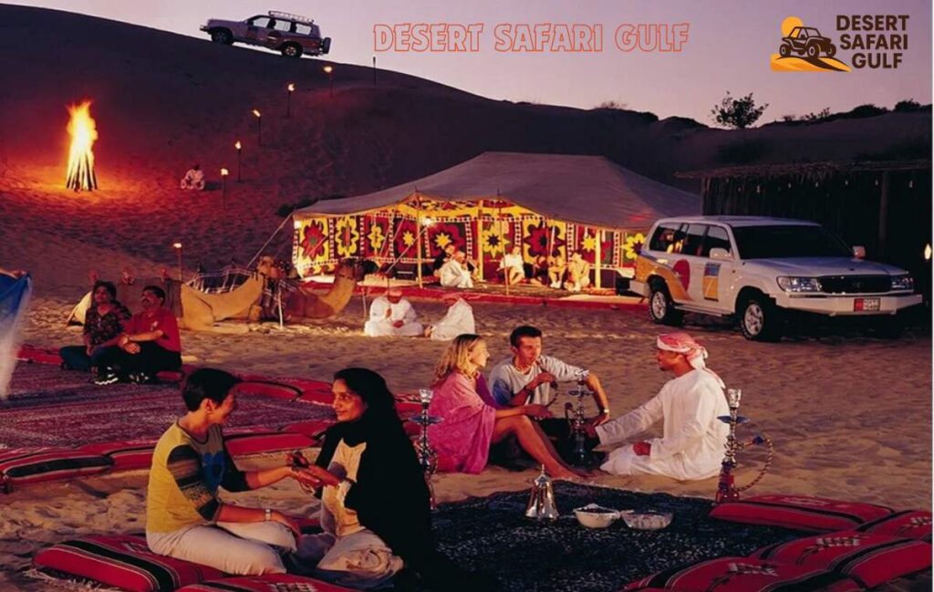 Stargazing in the quiet Dubai desert during overnight desert safari stay and get togather